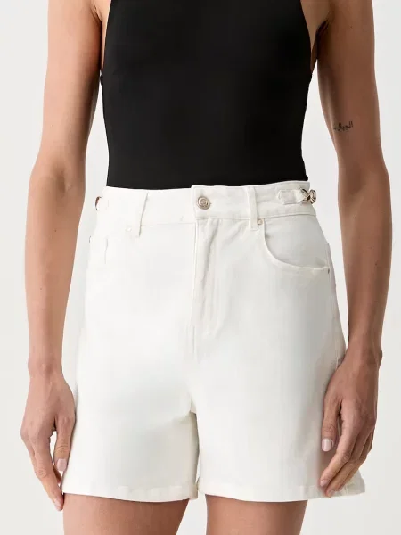 Morgan pantaloni scurți pentru femei din denim SHOUKIM bej