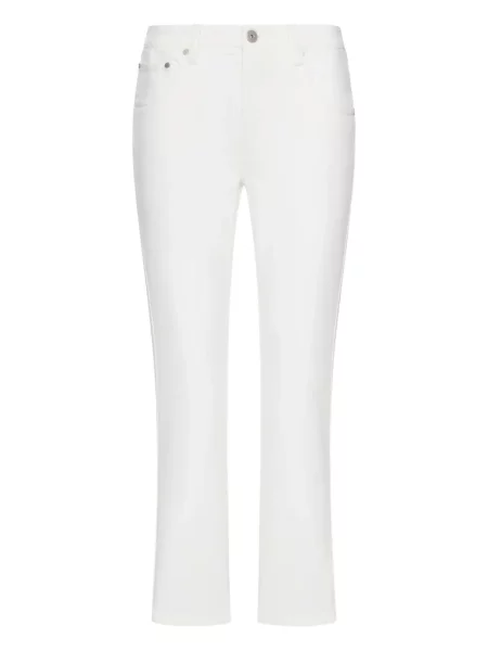 Blugi Brunello Cucinelli alb