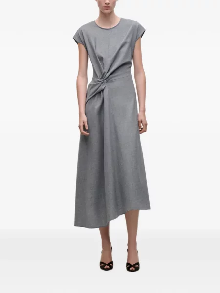 Rochie midi Victoria Beckham gri