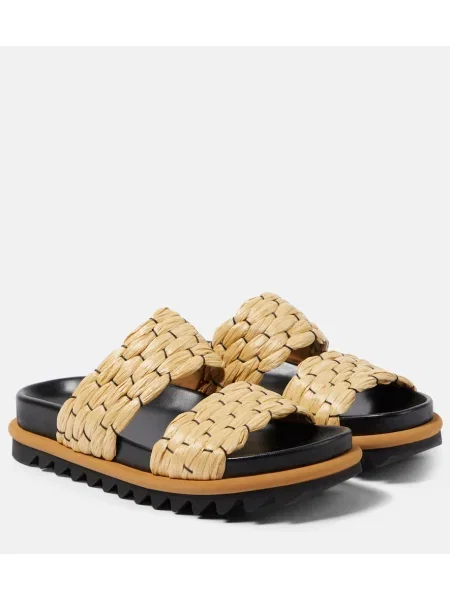 Sandale Dries Van Noten din piele bej