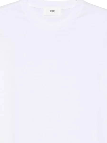 Tricou Solotre cu decolteu rotund alb