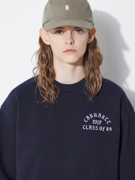 Шапка с козирка Norse Projects Twill Sports Cap с принт зелено