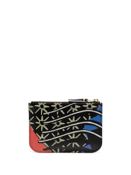 Iš natūralios odos piniginė Comme Des Garçons Wallet raudona