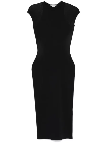Rochie midi Stella Mccartney până la genunchi de costum negru