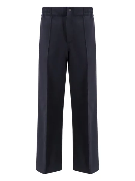 Pantaloni Moncler Grenoble cu aplicații albastru