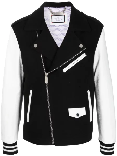 Geanta de piele Philipp Plein negru