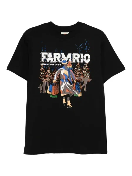 Tricou Farm Rio cu imagine negru