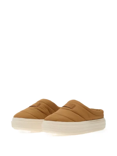 Мюли Converse на платформе бродирани на цветя сребристо