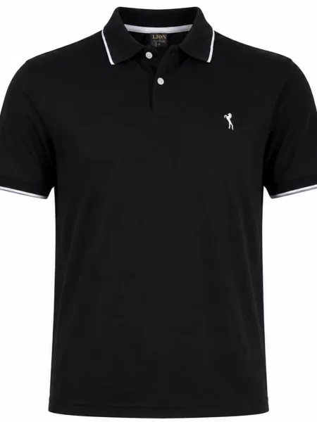 Polo majica Lion crna