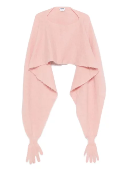 Geacă Moschino de lână roz