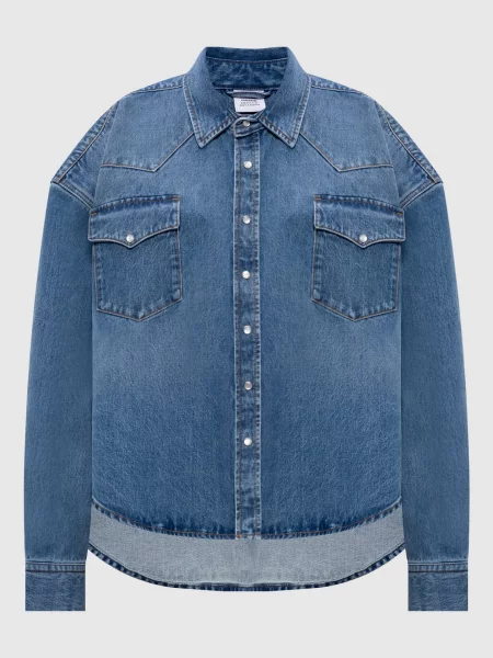 Джинсова сорочка Vetements синя