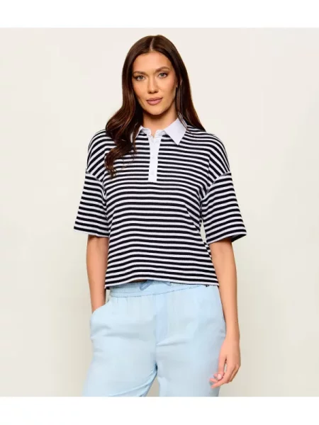 Tricou polo Marc Cain negru