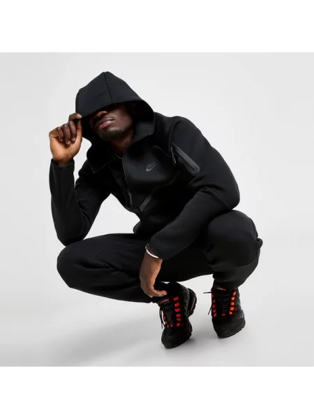 Nike Bluza Z Kapturem M Nk Tch Flc Fz Wr Hoodie czarna
