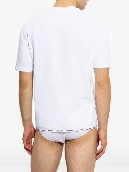 Tricou Dsquared2 cu autograf alb