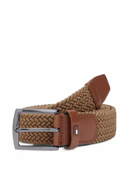 Cu centură curea Tommy Hilfiger maro