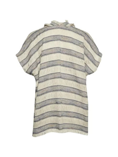 Poncho Maje cu dungi din jacard