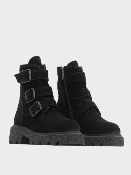 Шкіряні черевики Respect чорні