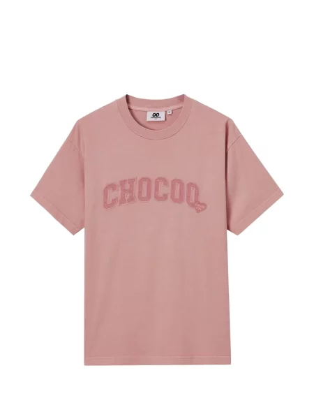 Tricou Chocoolate cu aplicații roz