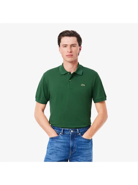 Классическое поло Lacoste зеленое