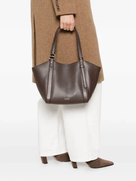 Shopperka Lauren Ralph Lauren brązowa