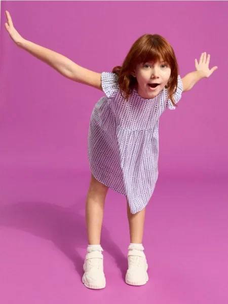 Sinsay babydoll šaty se vzorem srdcí krémová
