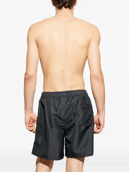 Slip de baie Versace cu imagine negru