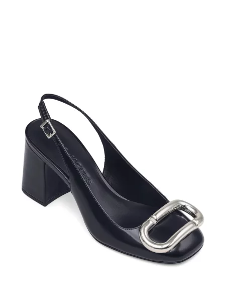 Pantofi cu toc Marc Jacobs slingback negru