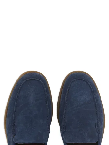 Велурени slip-on лоуфъри Etro с принт синьо