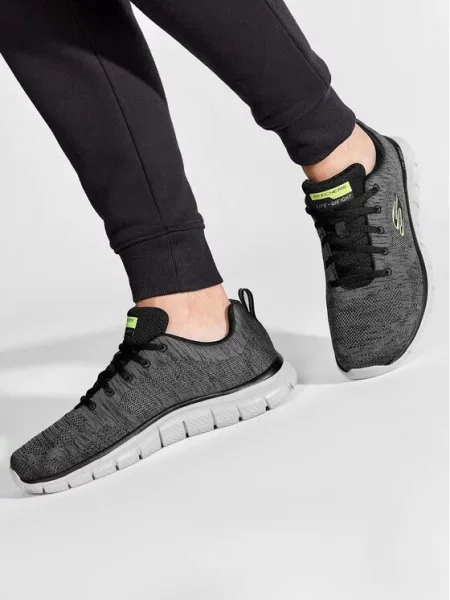 Sneakersy Skechers szare