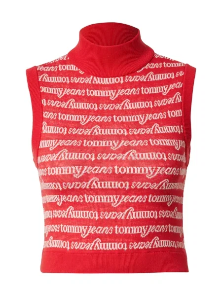 Tommy Jeans Rolák Červená bílý