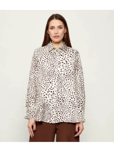 Marella De mătase cămașă MLLSALVE bej