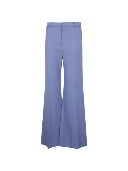 Pantaloni Chloé evazate albastru