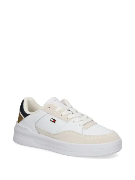 Sneakerși Tommy Hilfiger cu broderie alb