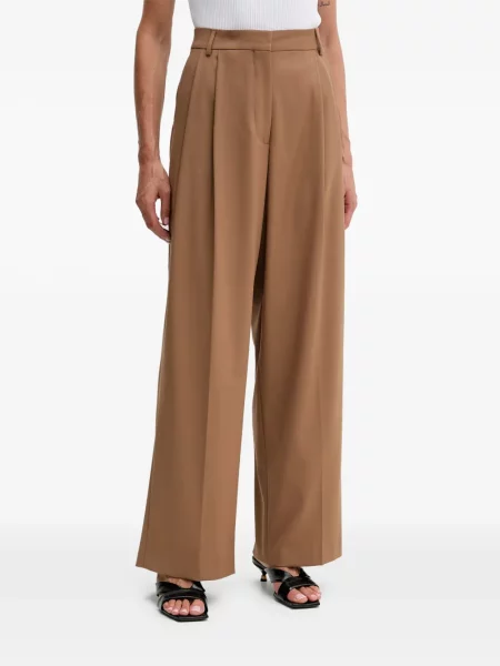 Pantaloni Fracomina plisate maro