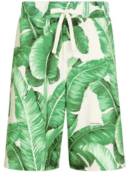 Pantaloni scurți Dolce & Gabbana cu imagine verde