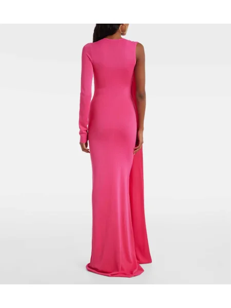 Rochie David Koma din jerseu roz