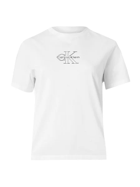 Calvin Klein Jeans Majica CLASSIC SEASONAL črna bela