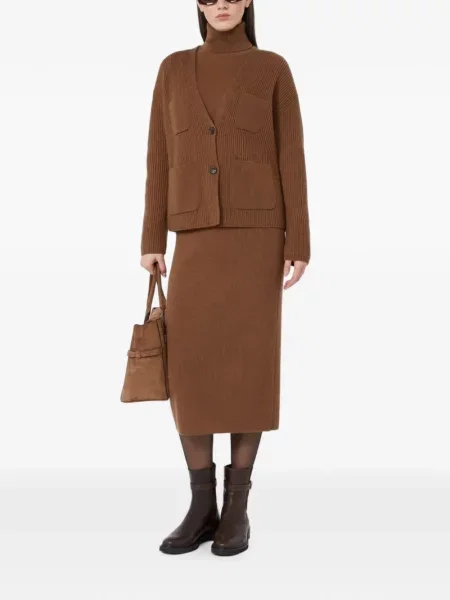Cardigan Max Mara de lână maro