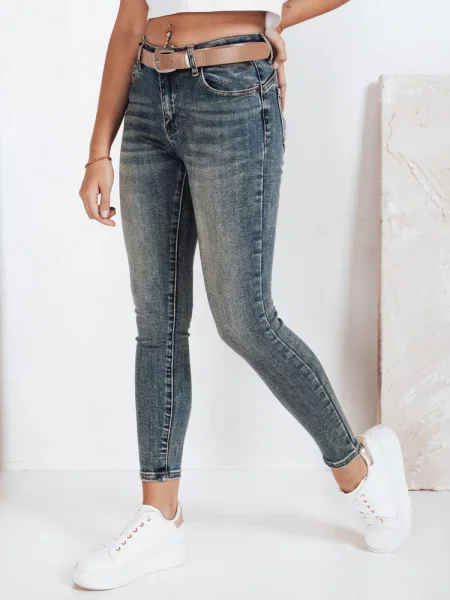 Jeansy skinny push up Dstreet niebieskie