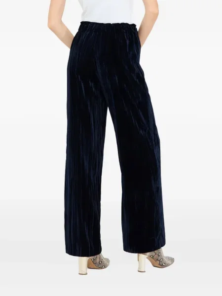 Pantaloni Liu Jo de catifea albastru