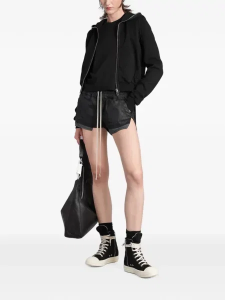 Hoodie Rick Owens Drkshdw με κορδόνι μαύρο