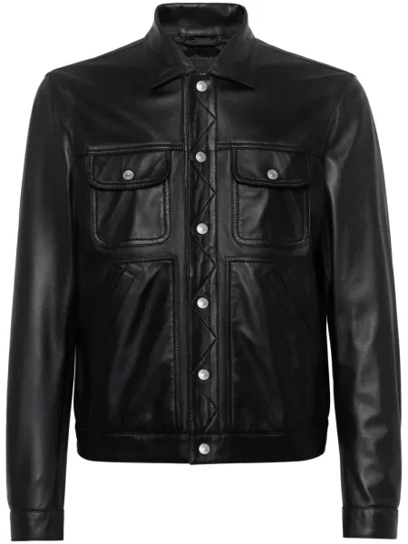 Geanta de piele Dsquared2 negru