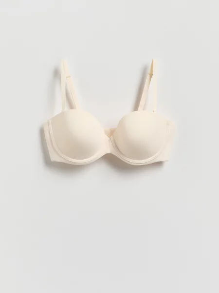 Reserved Формований бюстгальтер кремовий 