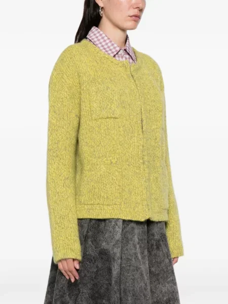 Cardigan Ln22 tricotate galben