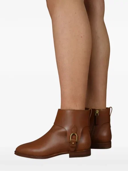 Botine Lauren Ralph Lauren cu cataramă maro