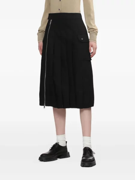 Fusta plisata 3.1 Phillip Lim plisată negru