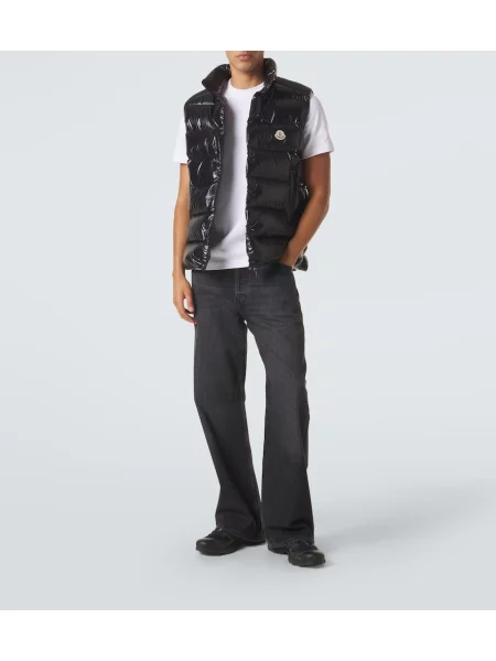Tricou Moncler din jerseu alb