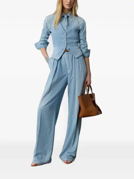 Blugi drepți Ralph Lauren Collection albastru