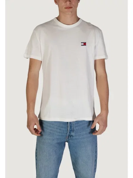 Kratek majica Tommy Jeans bela