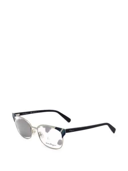Ochelari de soare Ferragamo Eyewear cu imprimeu geometric albastru